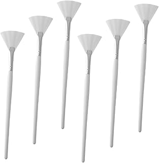 NOLITOY 6Pcs Fan Shaped Facial Mask Brush for...