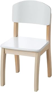 roba Kinderstuhl, Stuhl mit Lehne für Kinder, Holz weiß lackiert, 61,5 x 33 x 33,5 cm, Sitzhöhe 31,5 cm 50778WE