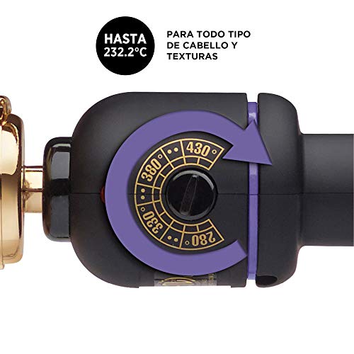 Hot Tools Professional 24K Gold Extra Long Curling Iron/Wand with Heat Resistant Mat, 1 inch