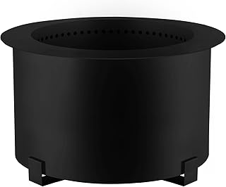 VEVOR Smokeless Fire Pit, Carbon Steel Stove Bonfire, Large 21.5 inch Diameter Wood Burning Fire Pit, Outdoor Stove Bonfire Fire Pit, Portable Smokeless Fire Bowl for Picnic Camping Backyard Black