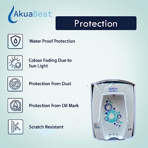 Image of Protective Cover Compatible with Eureka Forbes Aquaguard Maxima Booster Water Purifier - Scratch Resistant,Transparent Design with Easy Velcro Closure for Enhanced Protection.