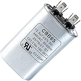 12.5 uF MFD ±5% 370 VAC or 440 VAC CBB65 Oval Run Start Capacitor - Replacement Part by Blue Stars...