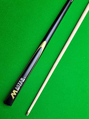 Image of LGB Combo Half Normal Joint Glossy Snooker N Pool CUE with CUE Cover,Glove,Chalk Holder,Two TIP N Two Chalk Wood (Black)