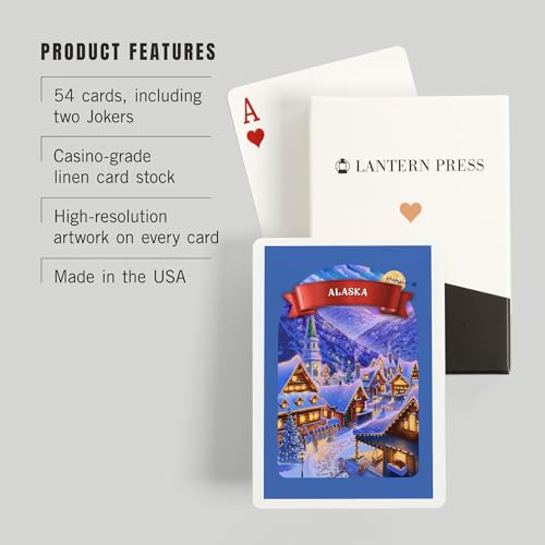 Lantern Press Alaska, Baraja de Poker 52 Cartas miniatura 3
