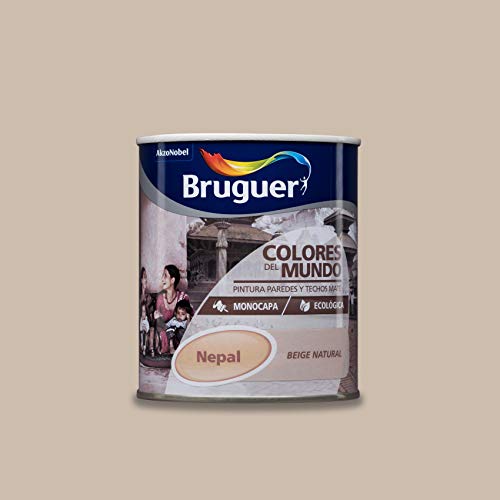 Bruguer Colores del Mundo Pintura para paredes monocapa Nepal Beige Natural 750 ml