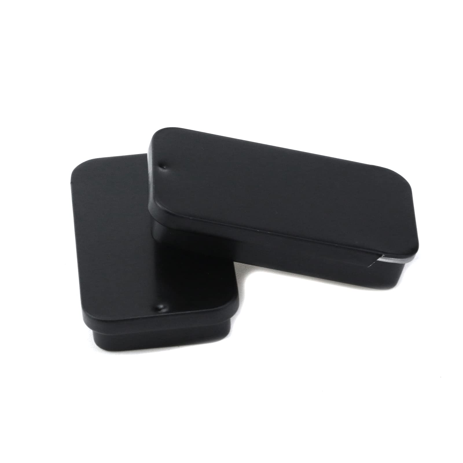 WEANOS Couvercles De Boîte En Métal Noir – Grand Conteneur Pour