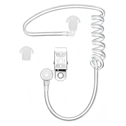 Tubo de Sonido de Repuesto para Auriculares de Radio, Comunicación Clara y Sin Ruido, Compatible con Walkie Talkies y Auriculares Inalámbricos, Diseño Ergonómico de Silicona Suave, Fácil de Limpiar