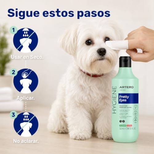 Miniatura 7 de Artero Pretty Eyes. Limpiador Ocular Y Zona Lagrimal. Elimina Manchas Del Lagrimal De Perros Y Gatos. Limpiador Ojos Perros. Ingredientes Naturales. Higiene Para Perros Y Gatos.