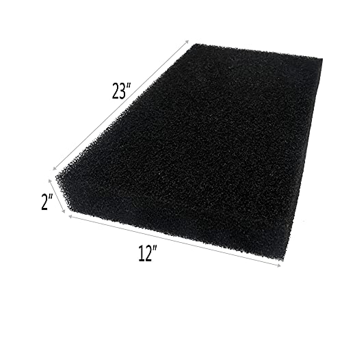 Alegi Aquarium Filter Sponge Pad 23" X 12" / 23" X 16", 30Ppi Bio Sponge Filter Media Cut-To-Size Foam For Fish Tank, Pond Filter (23" X 12" X 2") #TOP3