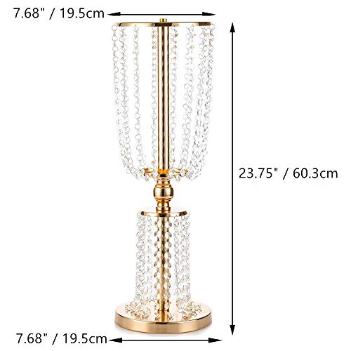 Decoración de mesa de comedor para eventos con centros de cristal 4