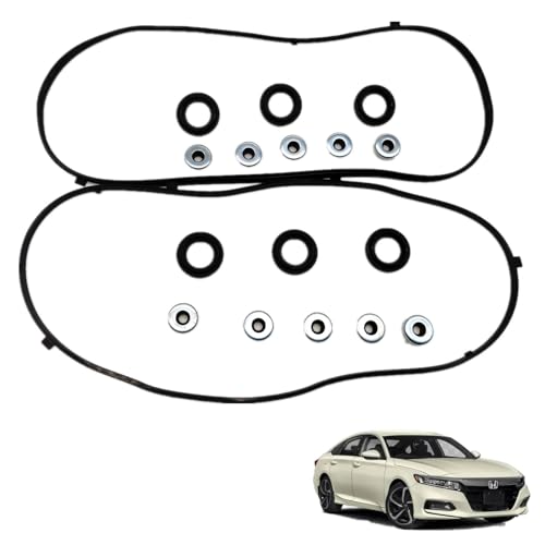 Image of Engine Valve Cover Gasket Set VS50607R, for Acura MDX RL TL 3.5L,for Honda Accord 3.0L 2003-2004 Odyssey Pilot Ridgeline 3.5L 2006-2008 Saturn Vue 3.5L 2004-2007,Replace#VS50607R 0361708