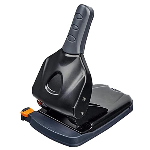 SMART 0425 Locher 65 Blatt | Papierlocher | Bürolocher | Anschlagschiene mit Formatvorgaben 65 Blatt Less Effort Locher | 60% Reduzierter Kraftaufwand | Hochwertiges Ergonomisches Gehäuse Cover