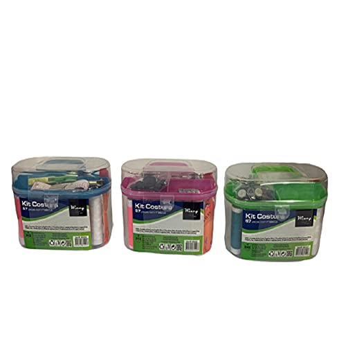 Kit Costura 67 Peças Com Maleta De Plástico