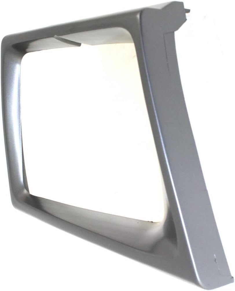 DAT AUTO PARTS Front Right Passenger Side HeadLight Grille Cover Bezel Replacement For 1992-1996 Ford E150 E250 350 Econoline for Sealed Beam Headlmap Silver Gray Textured Plastic FO2513141 F2UZ13064A