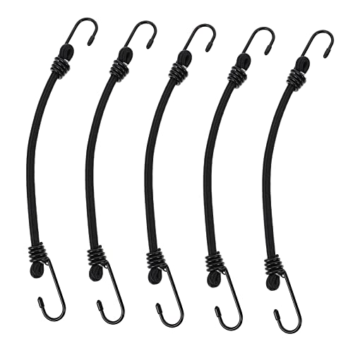 Sosoport 5pcs Hook Elastic Cord Luggage Binding Strap Motorcycle Tie Down Belt Luggage Fixing Belt Bungee Cords Hooks Bungee Straps Bike Wall Hook Hooks for Car Luggage Rope Latex Silk Tent