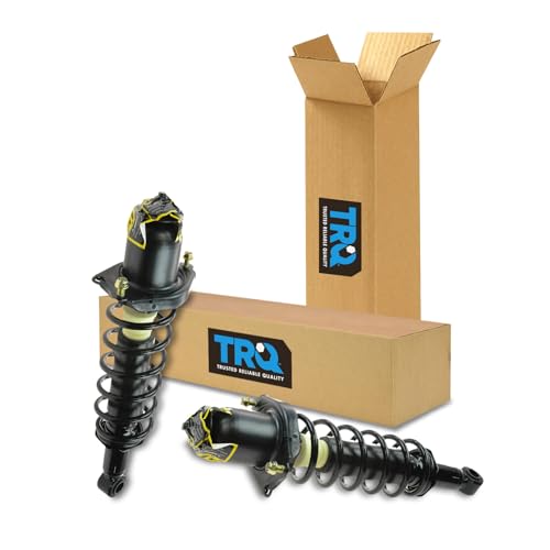 TRQ Rear Driver and Passenger Side Strut and Spring Assembly Set Loaded Compatible with 04-09 Toyota Prius