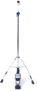 Professional Pedal Control Style Hi-Hat Stand with Pedal Silver & Black