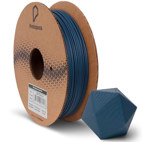 Protopasta Blue Stainless Steel Filled PLA 3D Printer Filament | ProtoPlant Metal-Filled PLA Printer Filament | 60% Stee