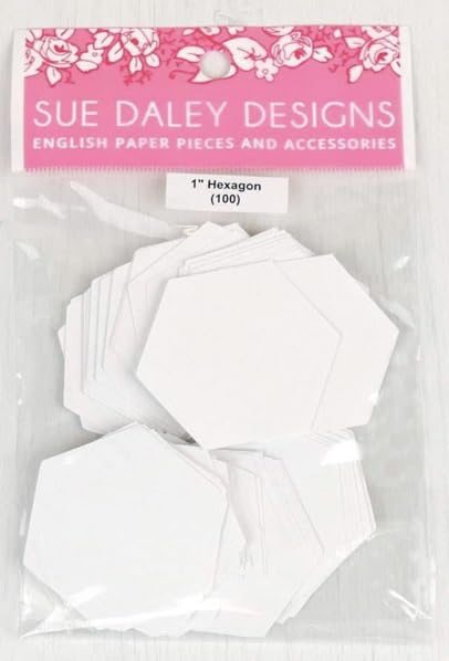 Hexagones 2.5cm Sue Daley pour en finir avec les gabarits déformés