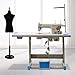 Industrial Sewing Machine 550W (Table not included), Commercial Upholstery Sewing Machine with Motor, for Tailors, Drapery Manufacturers, Fashion Designers, Dry Cleaners