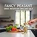 Fancy Peasant Greek Mountain Oregano Salt, Greek Seasoning Blend with Mediterranean Sea Salt & Mountain Oregano, Mediterranean Seasonings, 4oz