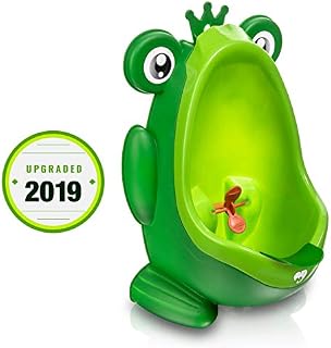 Frog Potty Training Urinal for Boys Toilet with Funny Aiming Target - Green