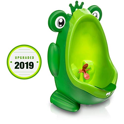 Frog Potty Training Urinal for Boys Toilet with Funny Aiming Target - Green