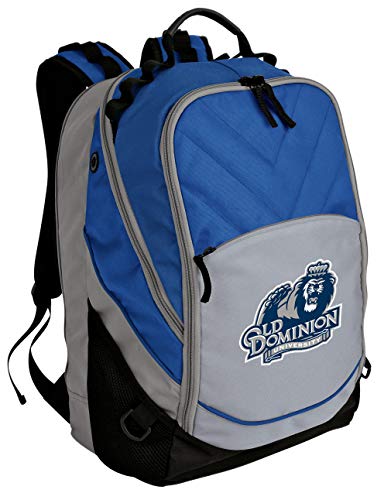 Image of Broad Bay ODU Monarchs Backpack | Official Old Dominion University Logo, Padded Laptop Computer Section, Premium 600 Denier Nylon Fabric,