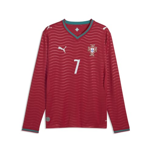 Image of PUMA Mens Portugal Crew Neck Long Sleeve Home Player Jersey Replica Casual