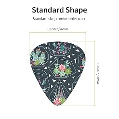 Lot de 12 médiators de guitare en forme de plantes et de cactus dans une boîte pour ukulélé guitare électrique basse - Les Beatles, Paul McCartney, John Lennon, RIngo Starr, George Harrison Lot de 12 médiators de guitare en forme de plantes et de cactus dans une boîte pour ukulélé guitare électrique basse – Image 4