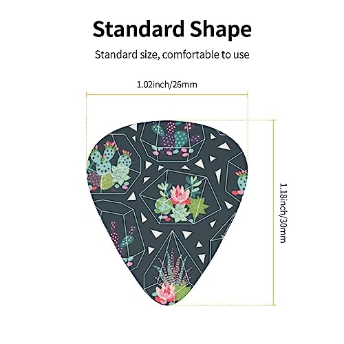 Lot de 12 médiators de guitare en forme de plantes et de cactus dans une boîte pour ukulélé guitare électrique basse - Les Beatles, Paul McCartney, John Lennon, RIngo Starr, George Harrison Lot de 12 médiators de guitare en forme de plantes et de cactus dans une boîte pour ukulélé guitare électrique basse – Image 5