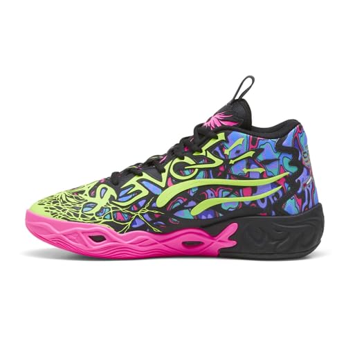 Puma MB.04 Heem - Men's (Black/Luminous Pink/Electric Lime)3