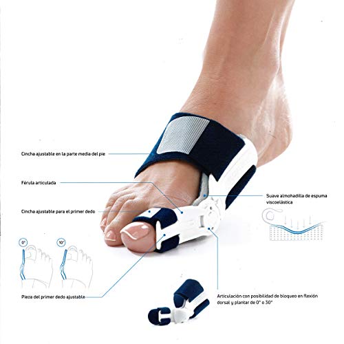 AIRCAST ActyToe – Érule articulée + rigide | Correcteur Hallux Valgus – Juanete T.M (35-42)