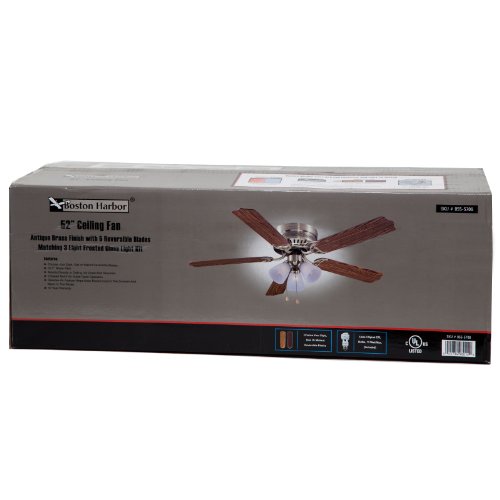 BOSTON HARBOR CF-78049L Hugger Ceiling Fan 3 Light thumbnail 7