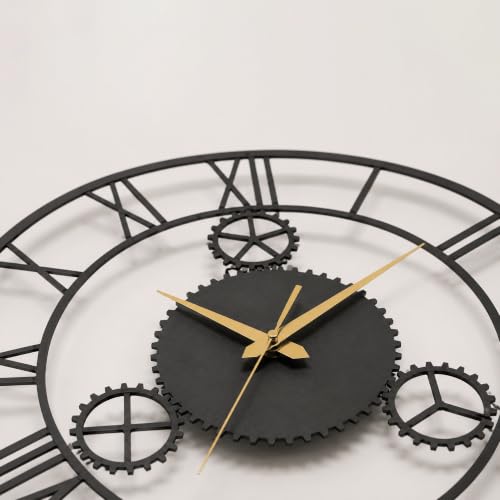 Image of AUROMIN ; THE ART OF INGENUITY Metal Analog Wall Clock for | Living Room, Bedroom, Office, Kitchen, Home (50cm)