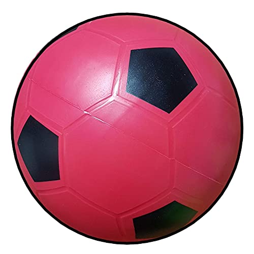 Image of CrystalBall Inflatable PVC Beach Ball for Kids & Adults, Soft Play Ball for Pool, Garden, Indoor & Outdoor Recreation, 8 Inch with 2 Inflating Pins (Red)