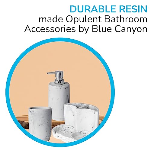 Blue Canyon Arezzo Set of Bathroom Accessories, 4 in 1 Bathroom Set, Accessories Include Soap Dispenser, Tumbler - Image 4