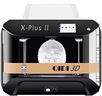R QIDI TECHNOLOGY X-PlusⅡ 3D Printer, New Upgrade Intelligent Industrial Grade 3D Printers,Large Print Size,Printing with Nylon, Carbon Fiber, PC,High Precision Printing,10.6x7.9x7.9 Inch