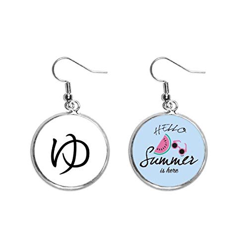 Pendientes de sandía y katakana japonés para tus looks de playa y terrazas