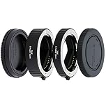JJC Auto Focus (AF) Extension Tube with TTL Exposure for Close-up Image Photography for Sony E Mount Mirrorless Camera (10mm/16mm Set)
