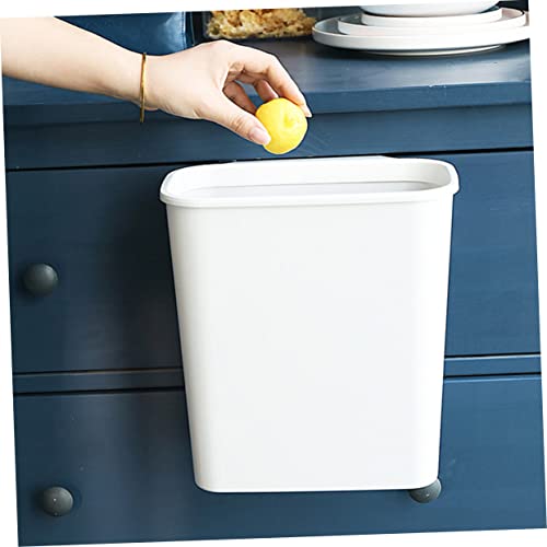 Bote de basura colgante para cocina blanco plástico práctico miniatura 7