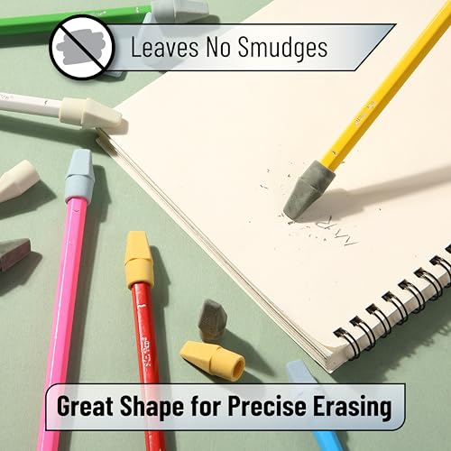 Image of Mr. Pen- Pencil Erasers Toppers, 120 Pack, Colorful, Latex Free, No Smudge | Mr Pen Erasers for Pencils