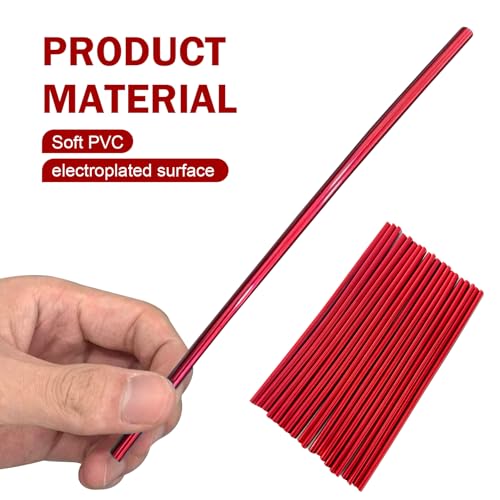 Image of 20PCS Car Vent Outlet Trim, Bendable Air Conditioner Vent Decoration Strip, Universal Auto Air Oulet Strips, for Most Vehicles (Red)