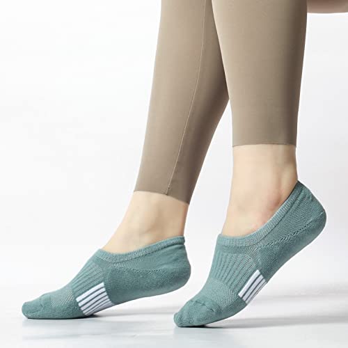 Toes Home No Show Socks Womens Cushioned Low Cut Athletic Hidden Liner for Sneakers Ankle Invisible Running Socks 4/6 Pairs3