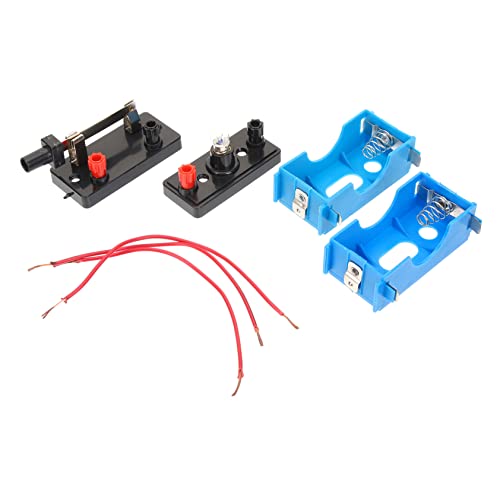 GALPADA Kit De Ciencia y Circuito Eléctrico Diy Para Niños, Tamaño Único, Interruptor, Cables y Bombillas, Adecuado Para Estudiantes De Primaria y Secundaria Experimentos Educativos y Aprendizaje Stem