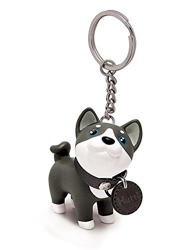 Cute Dog Key Chain, Husky Key Ring Anti-Lost Key Chain Dog Keyhook Key Holder Car Wallet Keyring Cell Phone Decor Gift for Birthday Party Friendship Festival by DomeStar