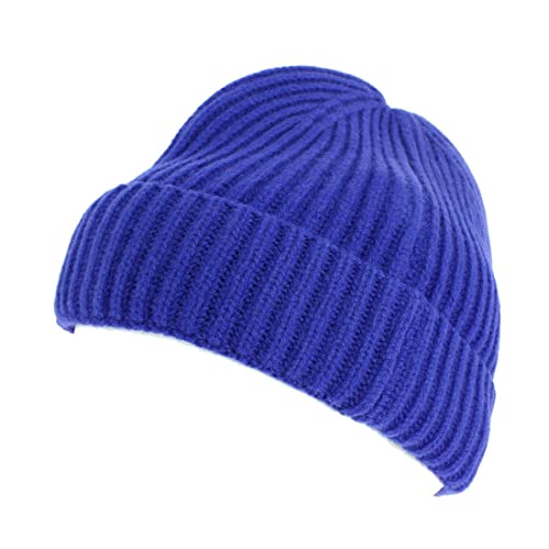 Bonnet laine mérinos bleu roi Tony & Paul bonnet homme femme en laine italienne Queensland uni