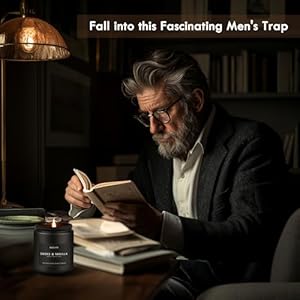 Scented Candles Set Men Candle Set Scented Candles for Home Gifts for Men 4 Pack Men Candle Gifts Soy Candles Scents of LavenderLeatherOakSmoke Vanilla