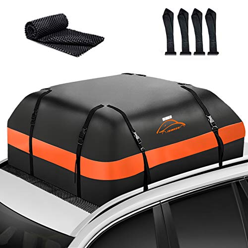 ISWEES Waterproof Rooftop Cargo Carrier Bag for Cars and SUVs