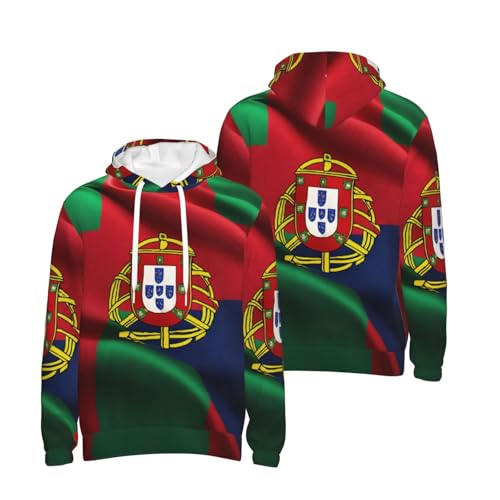Sweat à capuche drapeau portugais fini les pulls sans style pour le sport